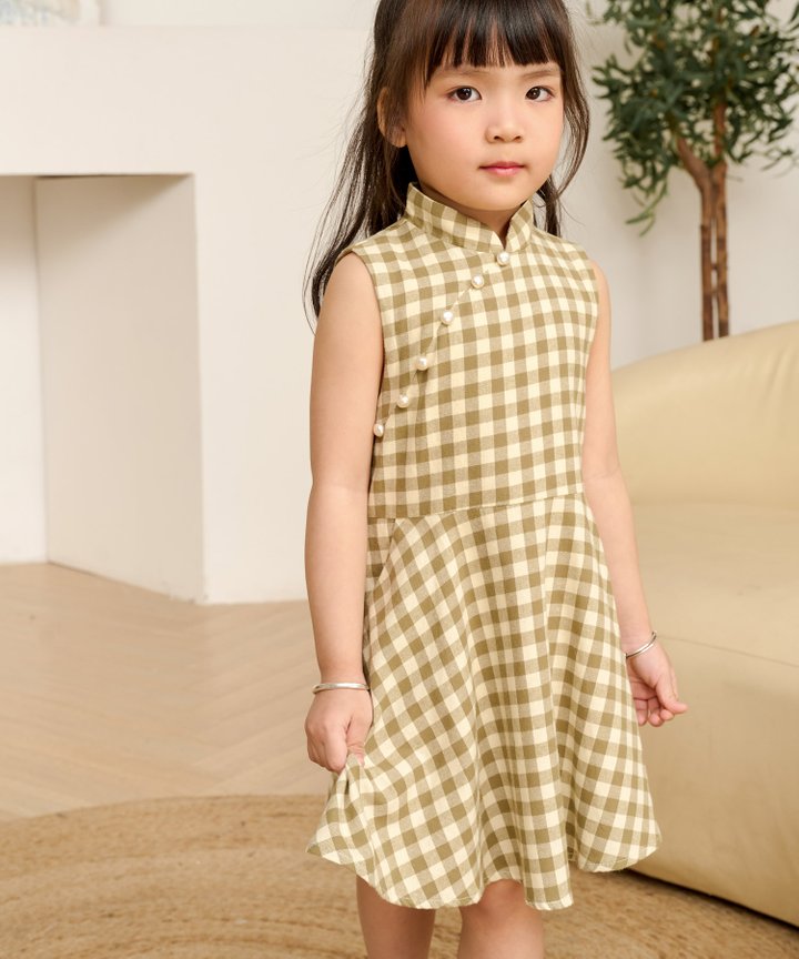 Mei Toddler Dress - Thyme