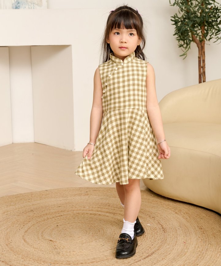Mei Toddler Dress - Thyme