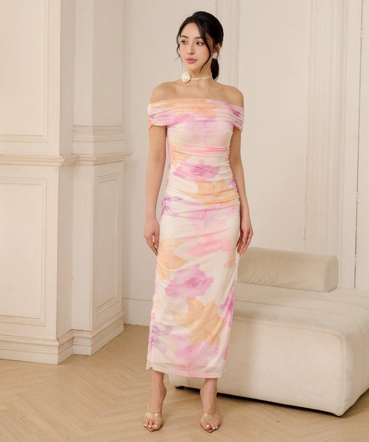 Soraya Floral Dress - Lavender