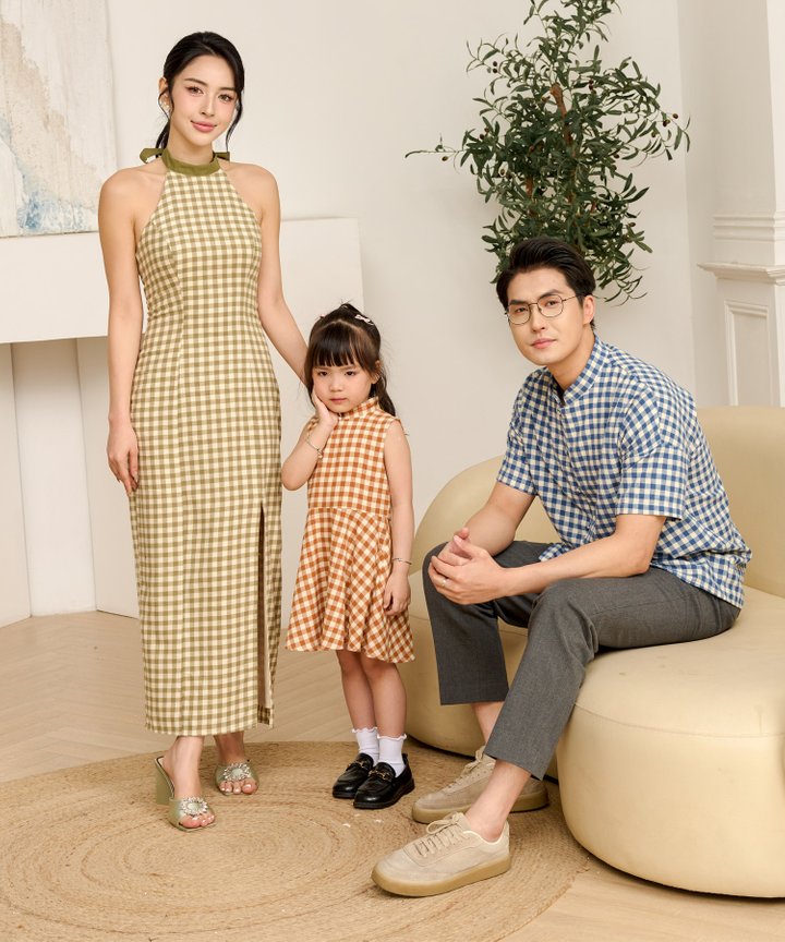 Tao Men’s Gingham Shirt - Navy