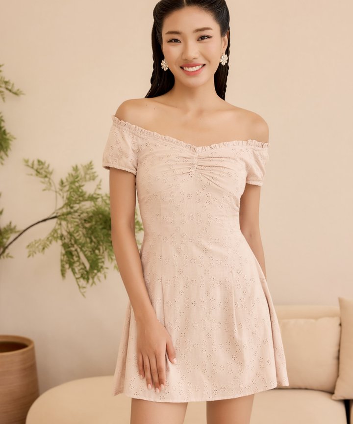 Maisie Eyelet Mini - Dusk Pink