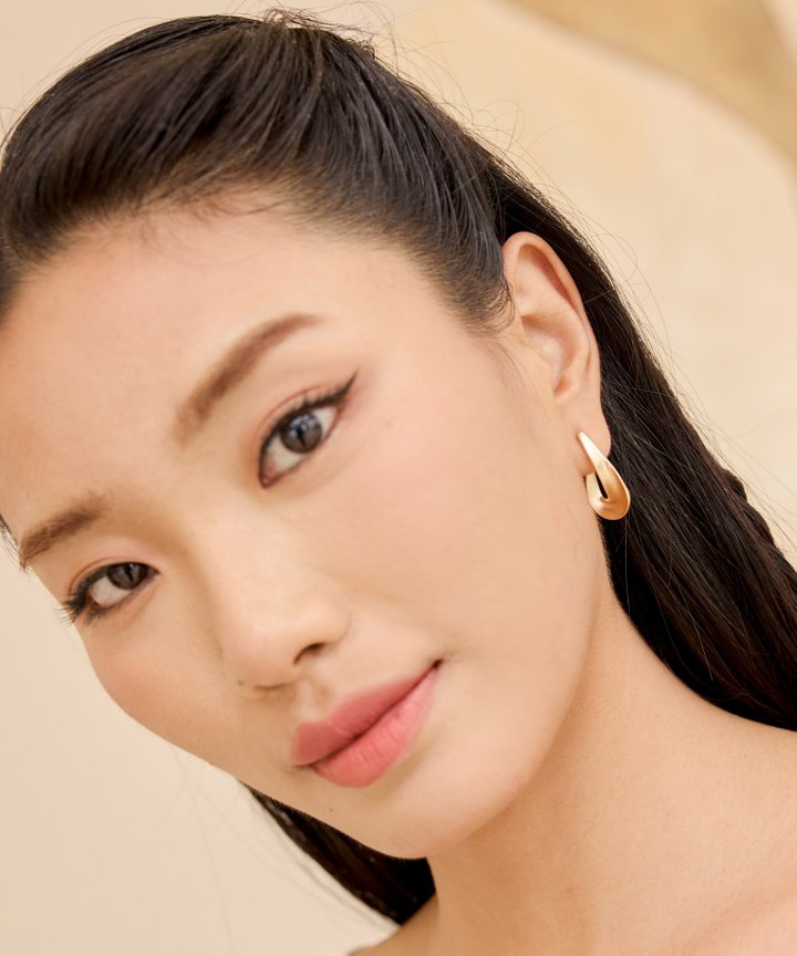 Blake Abstract Earrings - Gold