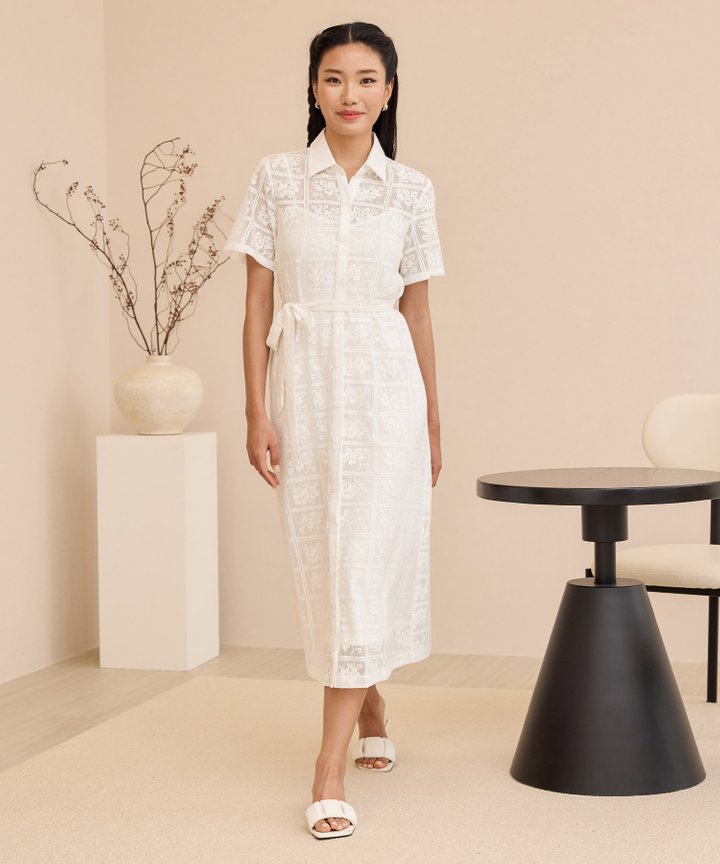 Heritage Lace Midi - White