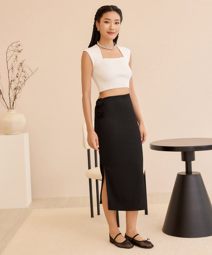 Juliet Asymmetrical Skirt - Black