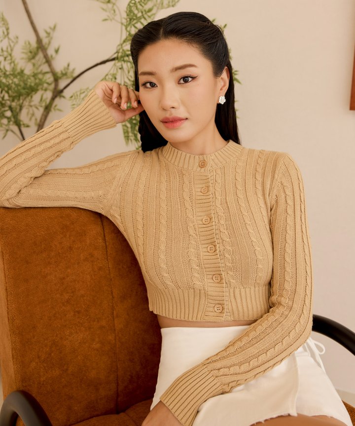 Muse Button Down Cardigan - Desert