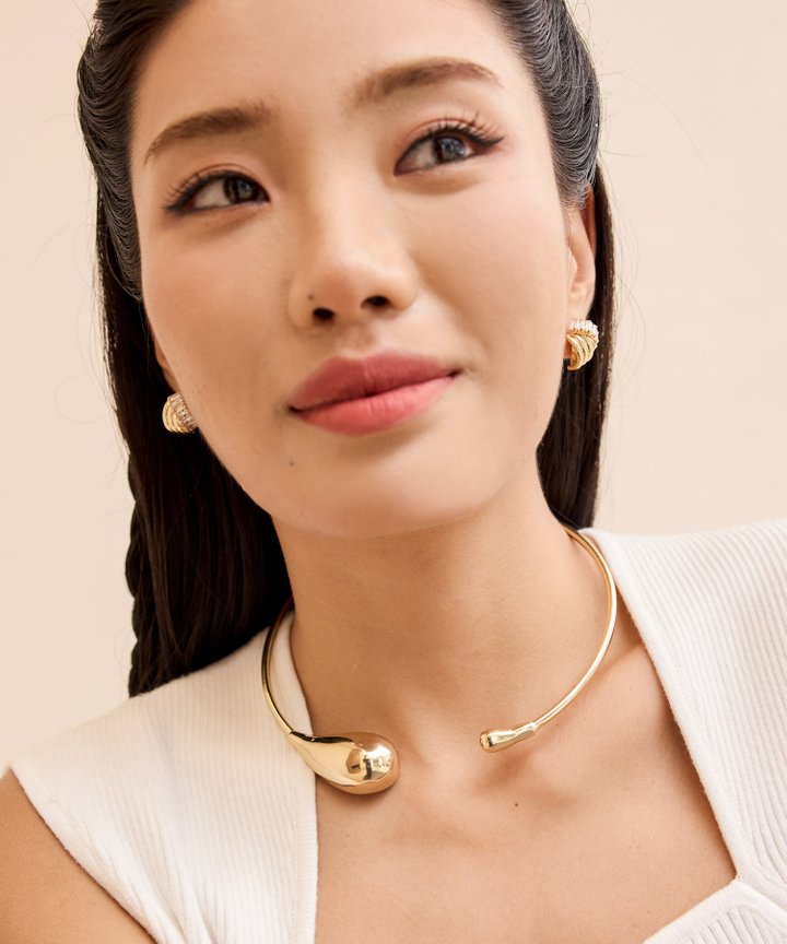 Otto Teardrop Necklace Cuff