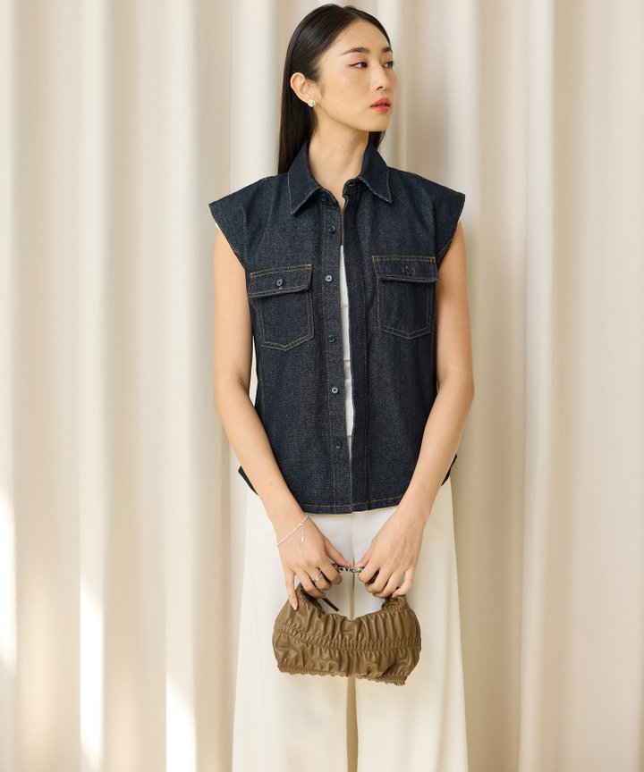 Tyler Denim Vest （Restock)