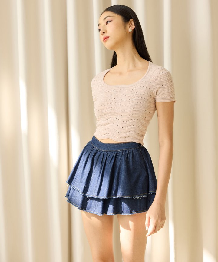 Vienne Knit Tee - Dusk Pink