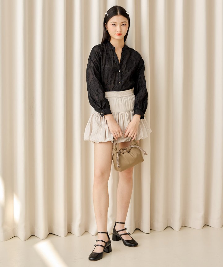 Prairie Floral Shirt - Black