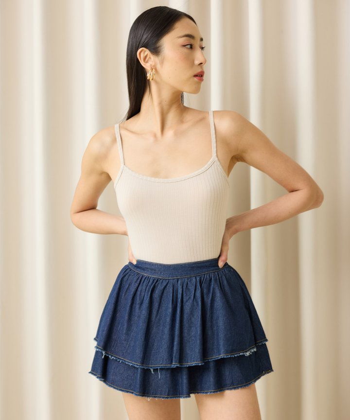 Stila Scoop Neck Tank - Oat