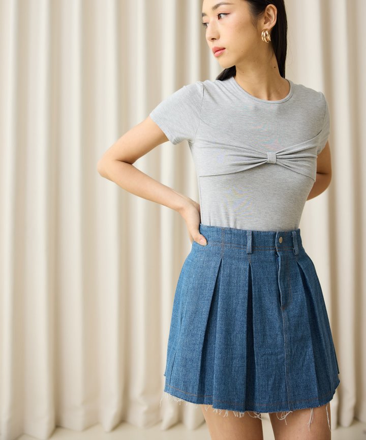 Theory Ruched Top - Grey