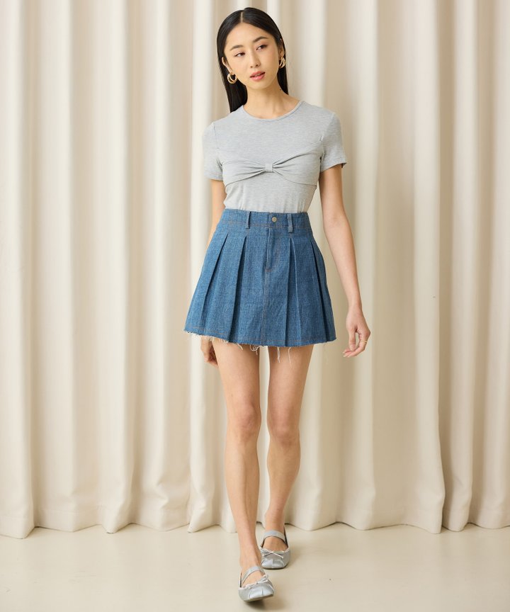 Brisa Denim Skorts - Dark Wash