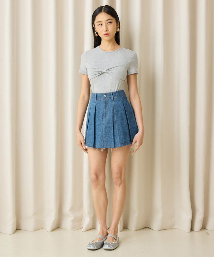 Brisa Denim Skorts - Dark Wash