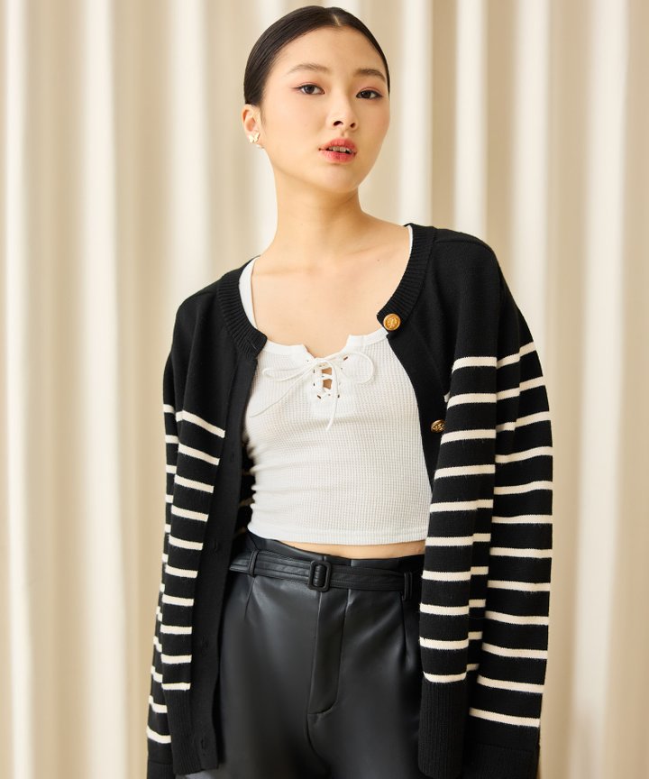 Brandy Striped Cardigan