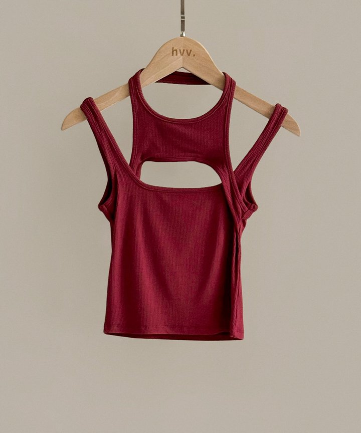 Katrine Cut Out Tank - Magenta