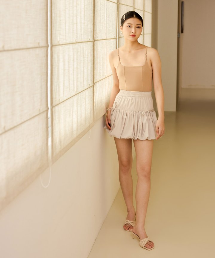 Lora Cotton Bustier - Mocha