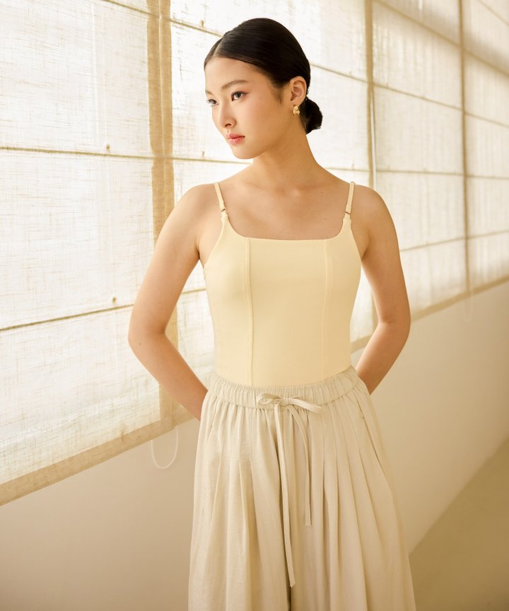 Lora Cotton Bustier - Vanilla