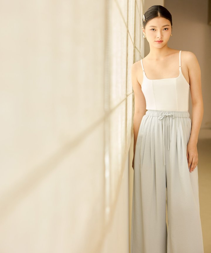 Lora Cotton Bustier - White