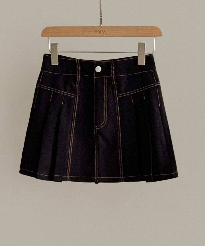 Miro Denim Skorts - Black