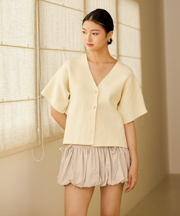 Sofie Knit Top - Ivory