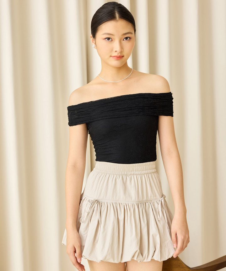 Vana Off-Shoulder Top - Black