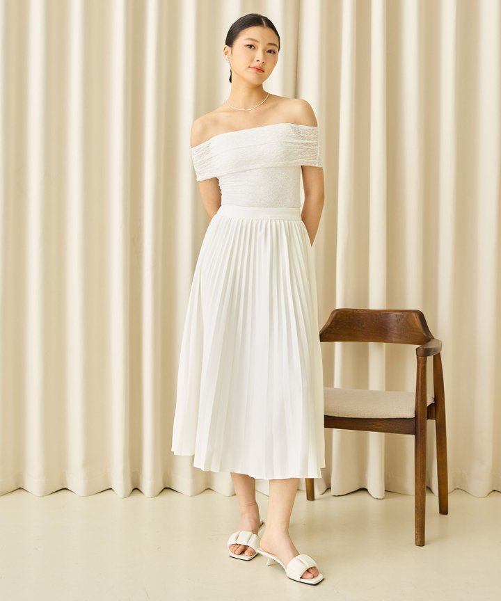 Vana Off-Shoulder Top - White