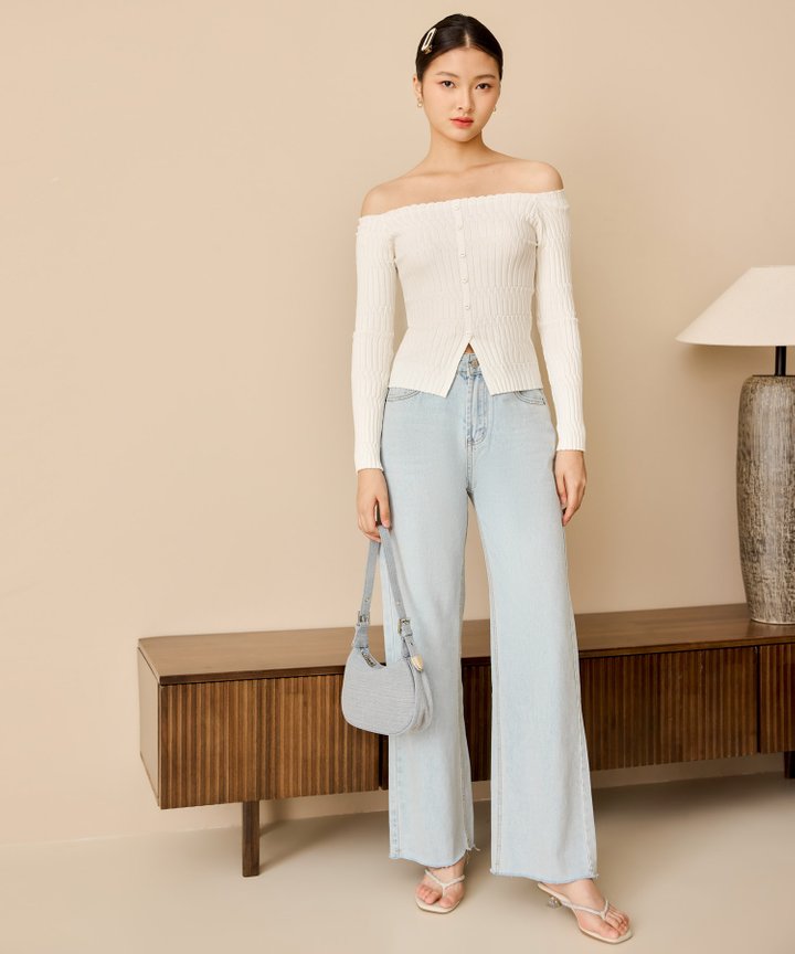 Bria Off-Shoulder Blouse - White