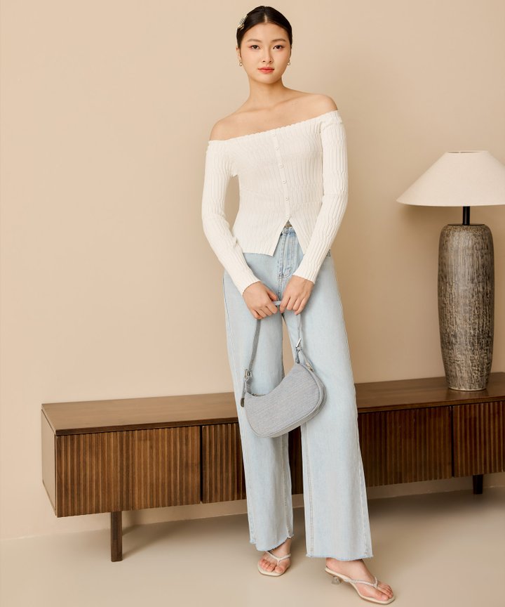 Bria Off-Shoulder Blouse - White