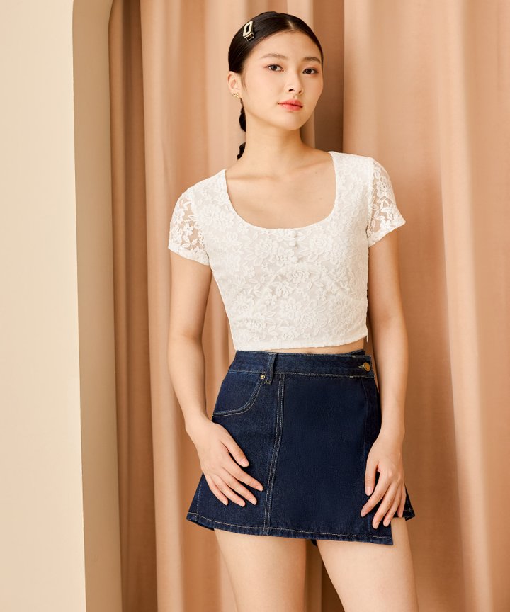 Primrose Lace Top - White