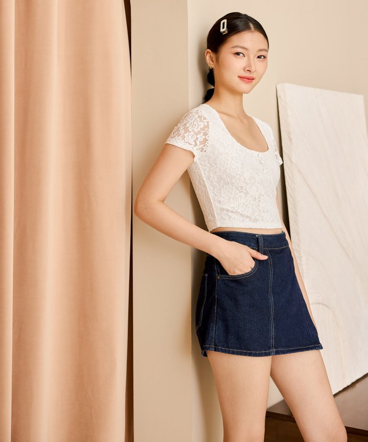 Primrose Lace Top - White