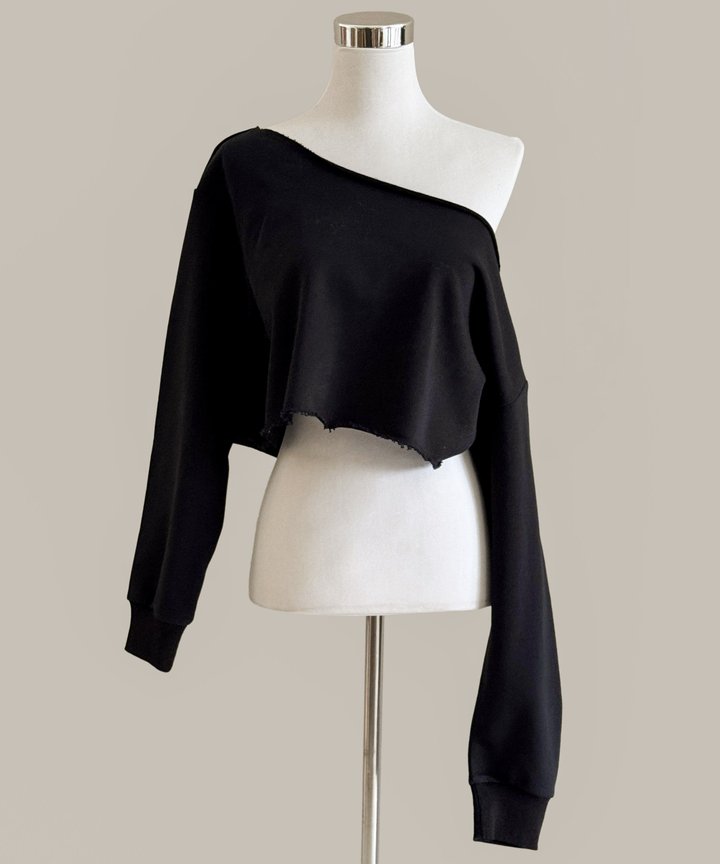 Shona Off-Shoulder Sweater - Black