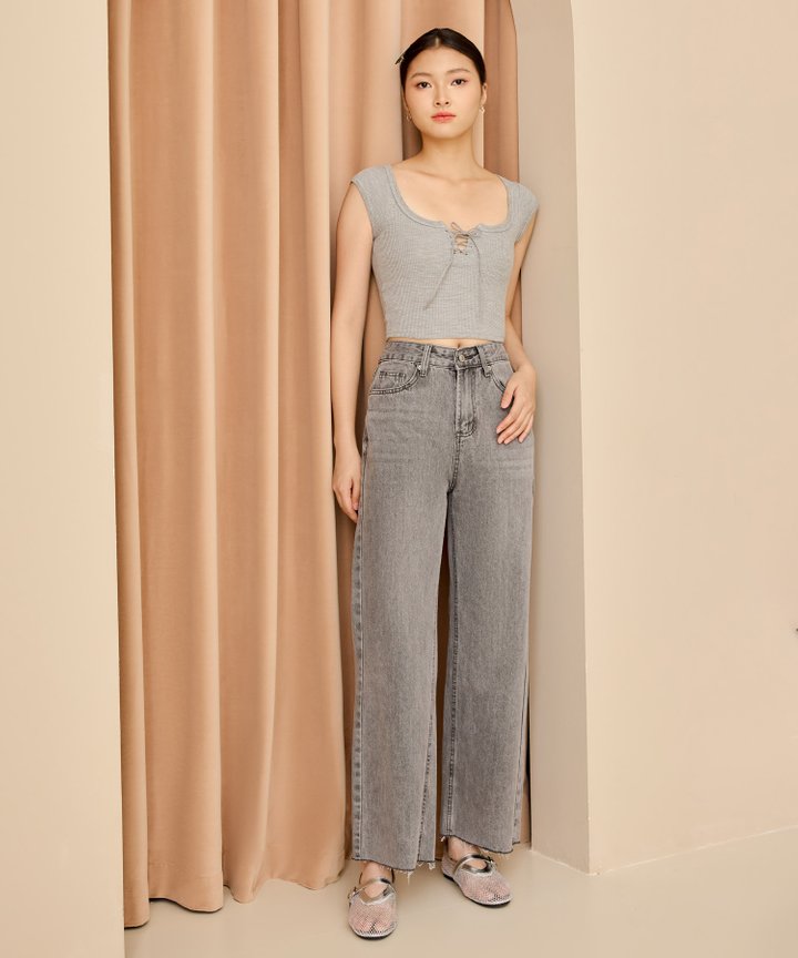 Tosca High Waist Jeans - Grey