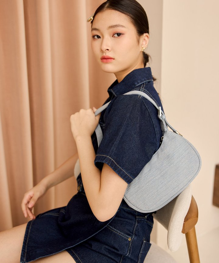 Zadie Denim Handbag - Light Wash