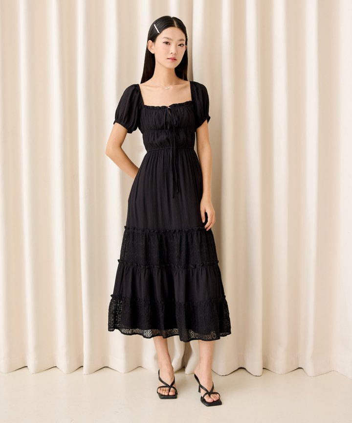 Esmerelda Lace Maxi - Black