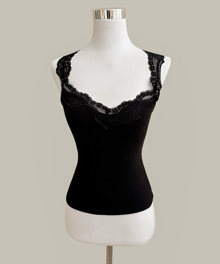 Helene Lace Top - Black