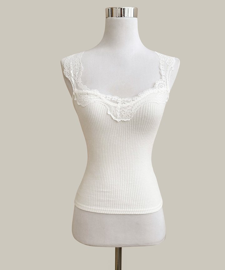 Helene Lace Top - White