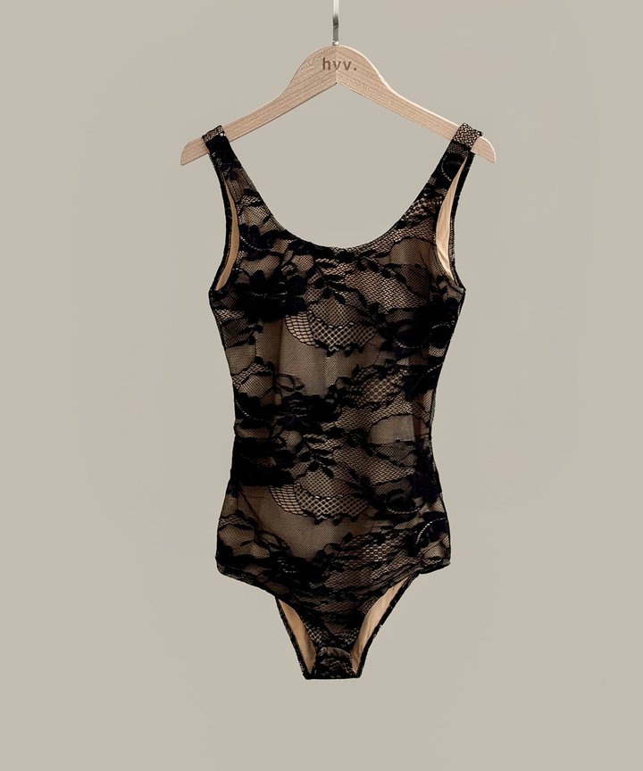 Loula Lace Bodysuit - Black