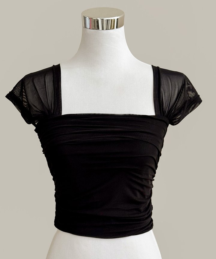 Monroe Ruched Bustier - Black