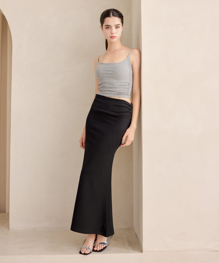 Destiny Mermaid Hem Skirt - Black