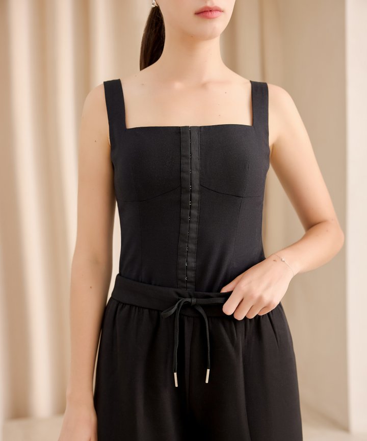 Midas Corset Bustier - Black