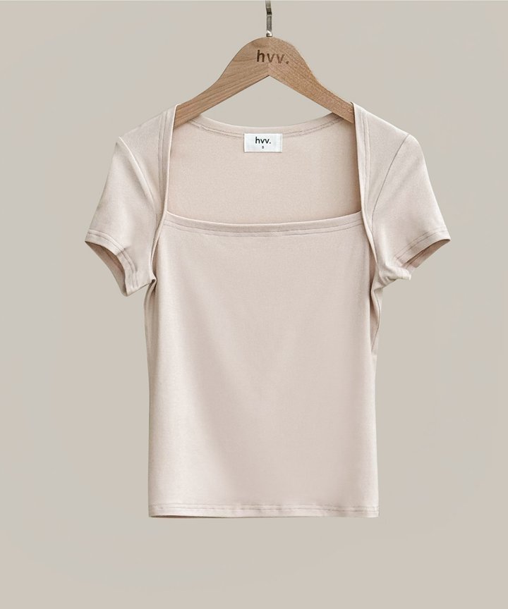 Milly Trapeze Neckline Top - Dusk Pink