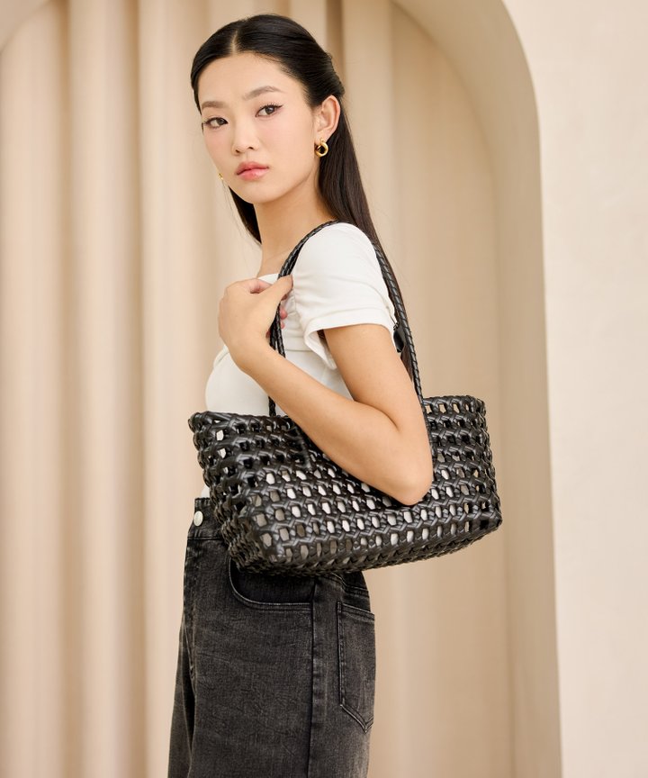 Patti Basket Bag - Black