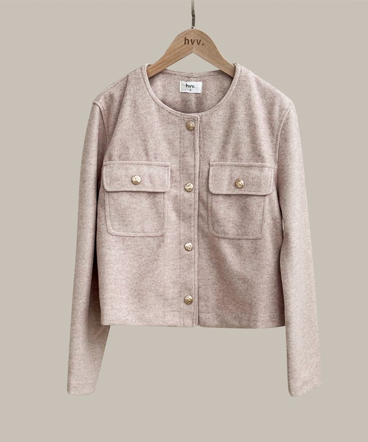 Sterling Military Jacket - Lilac Pink