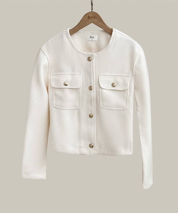 Sterling Military Jacket - White