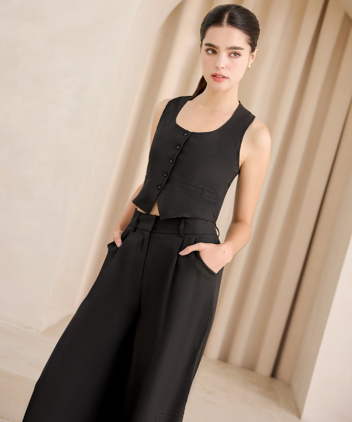 Adrift Waistcoat - Black