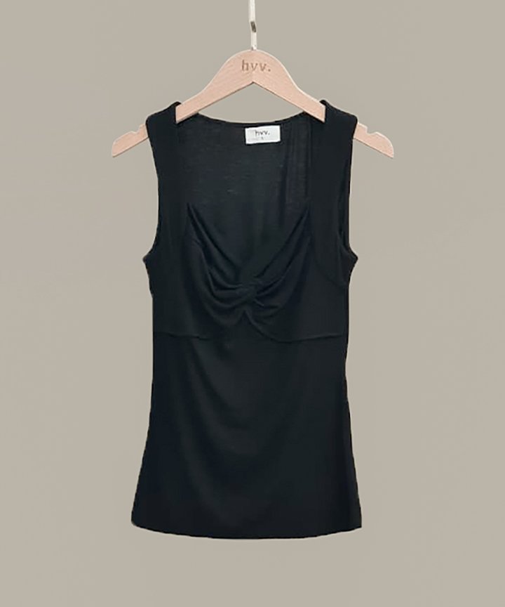Jemma Ruched Top - Black