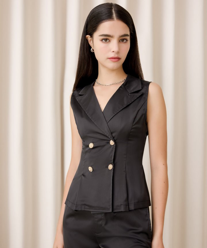 Mink Classic Blouse - Black