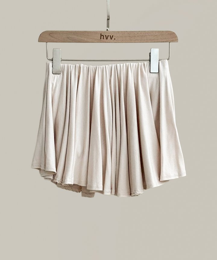 Kalvin Asymmetrical Skorts - Cream
