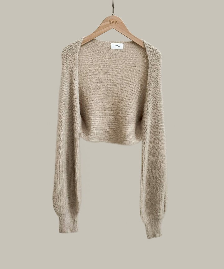 Kendall Knit Bolero - Taupe