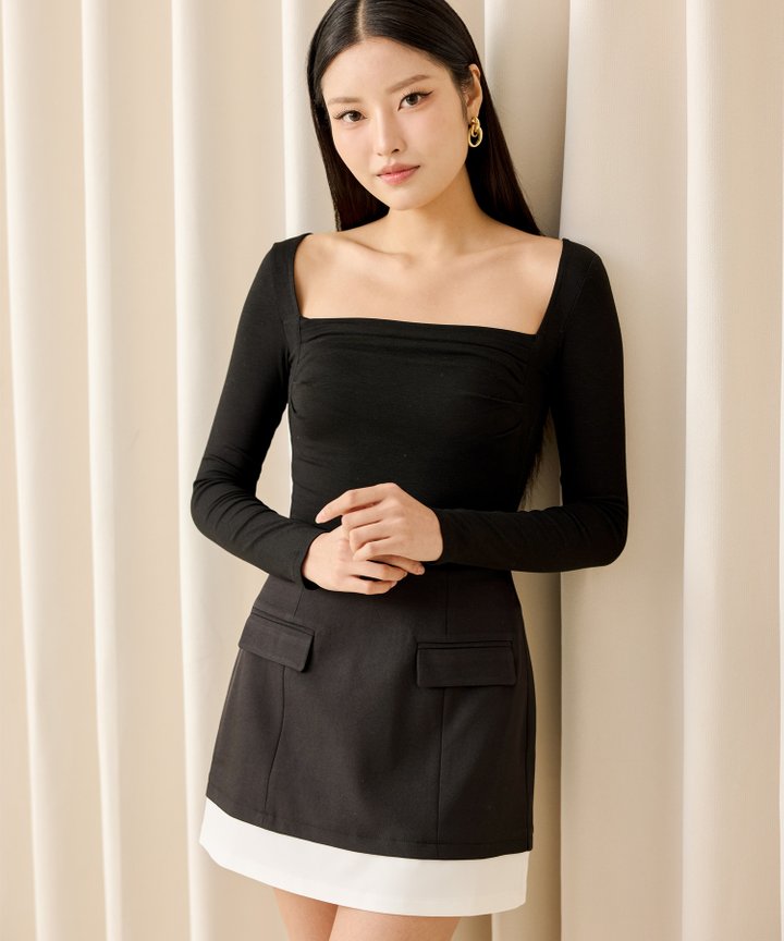 Kyo Ruched Top - Black